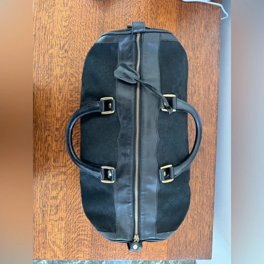 Gucci Black GG Logo Weekender Travel Bag with COA - Picture 2 of 16